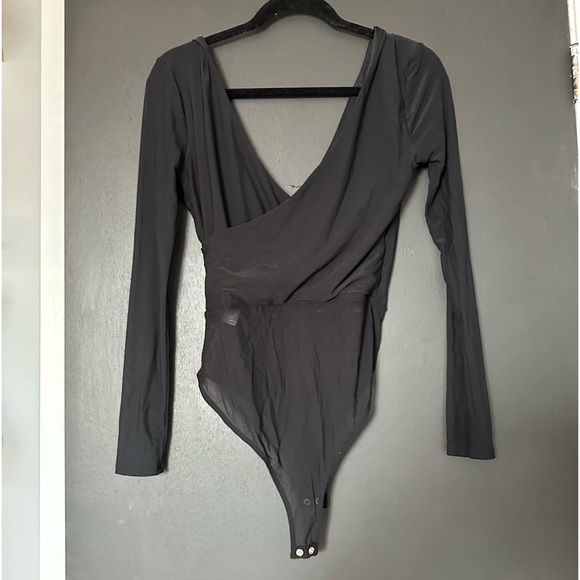 Forever 21 Black Mesh Bodysuit - Size Medium - Picture 2 of 6